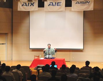 三遊亭楽春のミュニケーション&メンタルヘルス講演会の風景