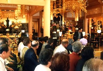 三遊亭楽春の出張落語会の風景