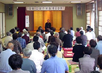 三遊亭楽春の出張落語会の風景