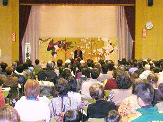 三遊亭楽春の落語鑑賞会の風景