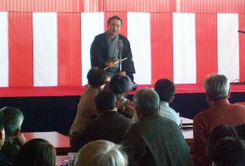 三遊亭楽春の出張落語会の風景