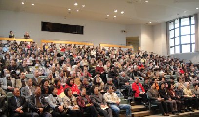 三遊亭楽春の健康づくり講演会風景