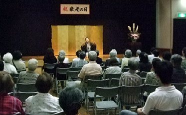 三遊亭楽春の出張落語会の風景