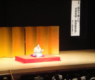 三遊亭楽春の落語鑑賞会の風景