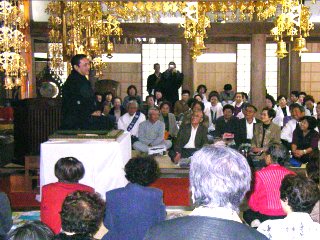 三遊亭楽春の出張落語会の風景