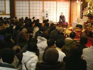 三遊亭楽春の出張落語会の風景