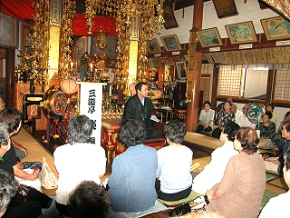 三遊亭楽春の楽しい出張落語会の風景